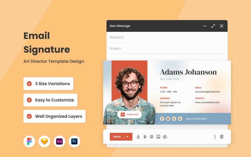 Art Director - Email Signature Template V2 - TemplateMonster