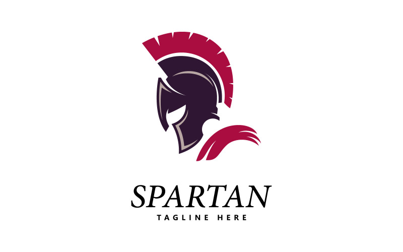 Logotipo espartano vetor Logotipo do capacete espartano V3
