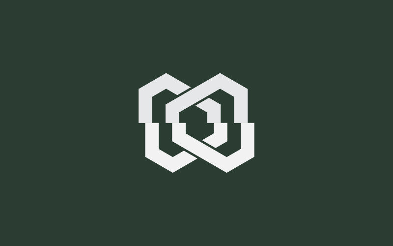 MM brief logo ontwerpsjabloon