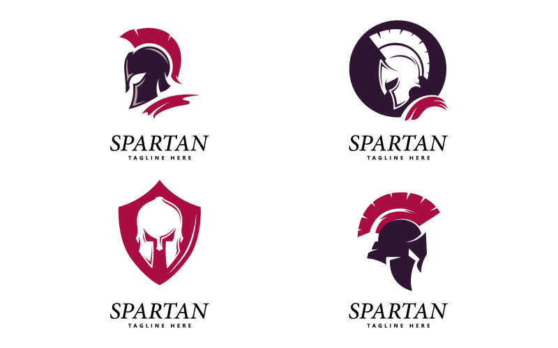 Spartaans logo Vector Spartaans helmlogo V0