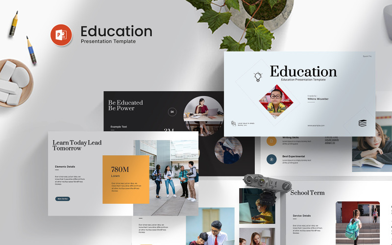 Szablon prezentacji programu PowerPoint dla inteligentnej edukacji