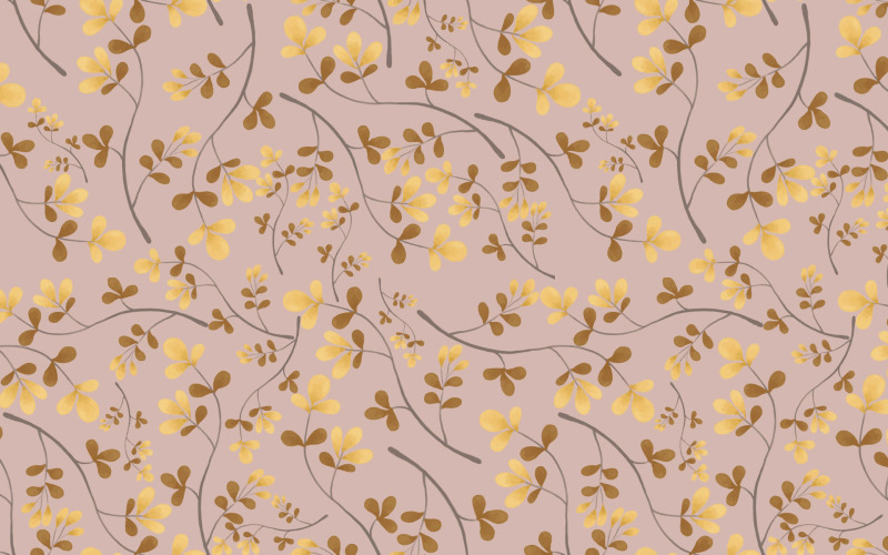 Yaprak Sonbahar Dikişsiz Desen