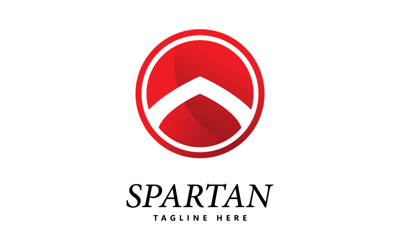 Spartaans schild logo pictogram vector V3