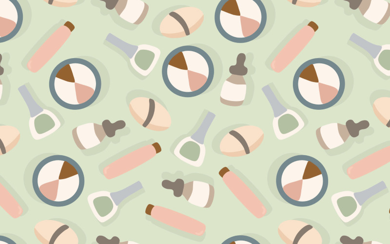 Vettore senza cuciture del modello di trucco