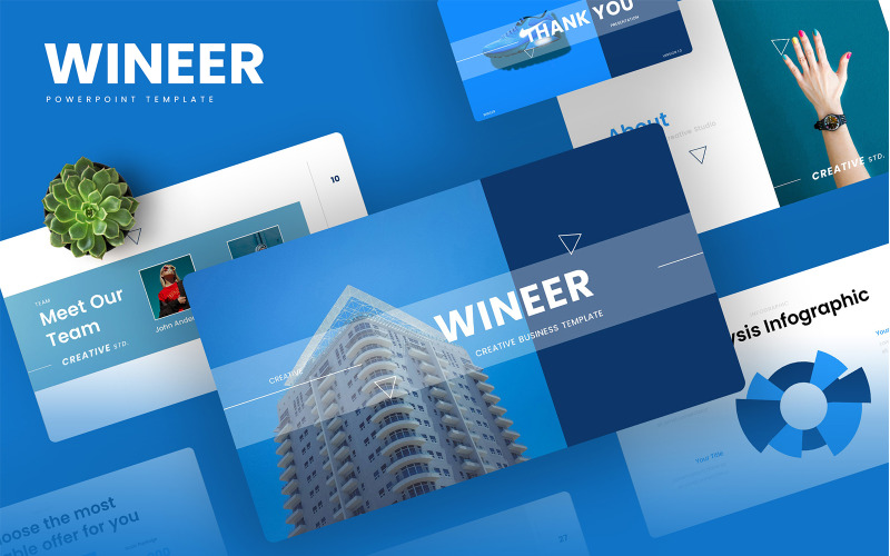 Wineer – Creative Business Шаблон PowerPoint