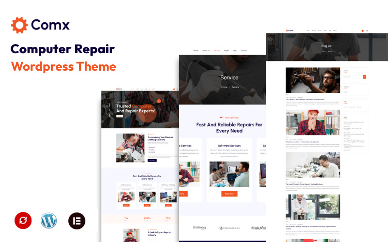 Comx - Motyw WordPress do naprawy komputera