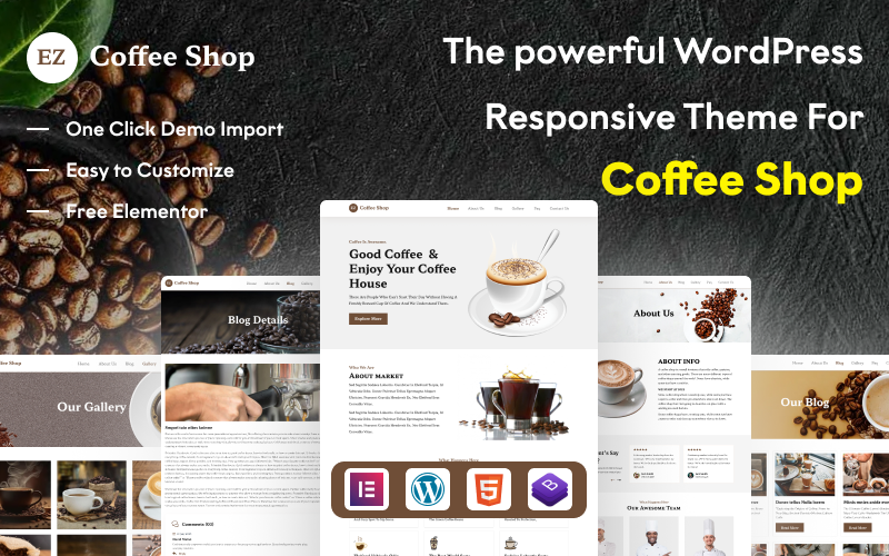 EZ Coffee Shop: Potencialize seu site com Elementor