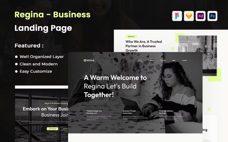 商业登陆页面 UI 套件