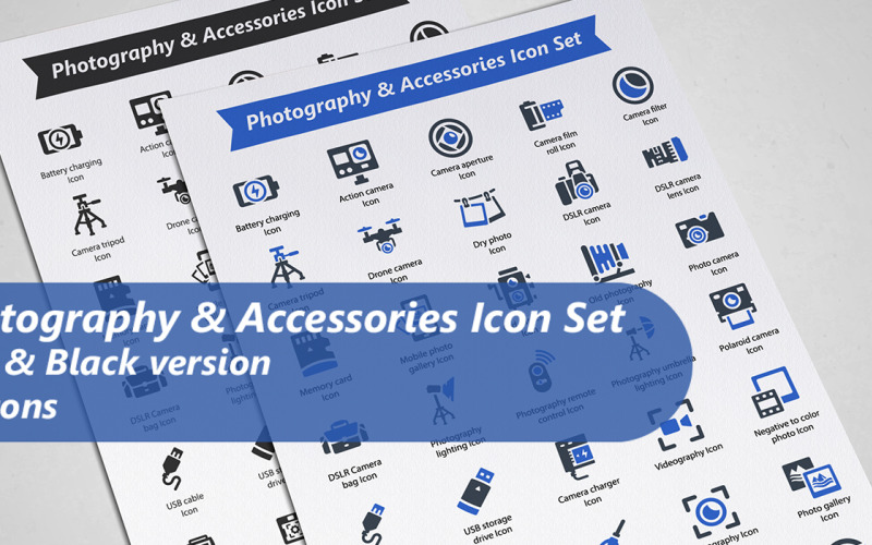 Fotografie & Zubehör Icon Set