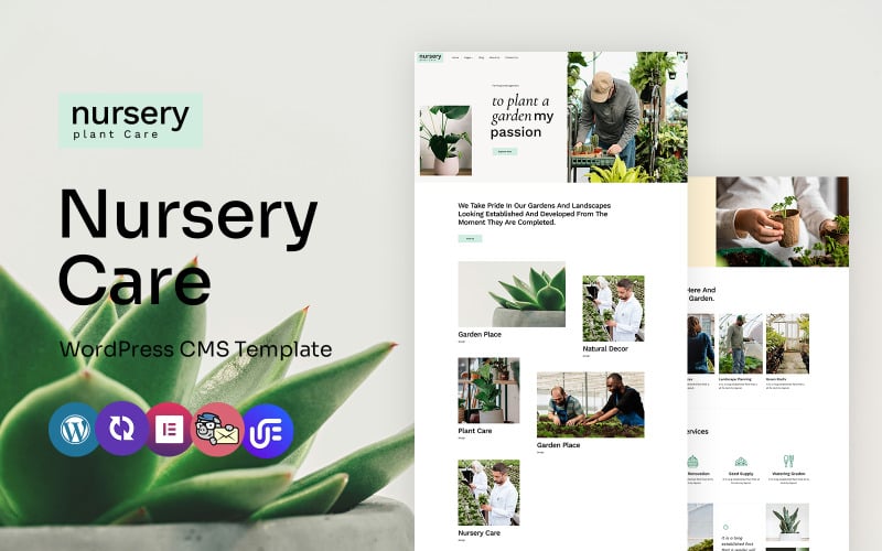 Pépinière – Thème WordPress Elementor polyvalent pour plantes et jardins de pépinière