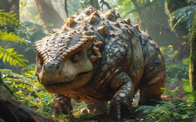 Ankylosaurus Dinosaur realistic Photography 4