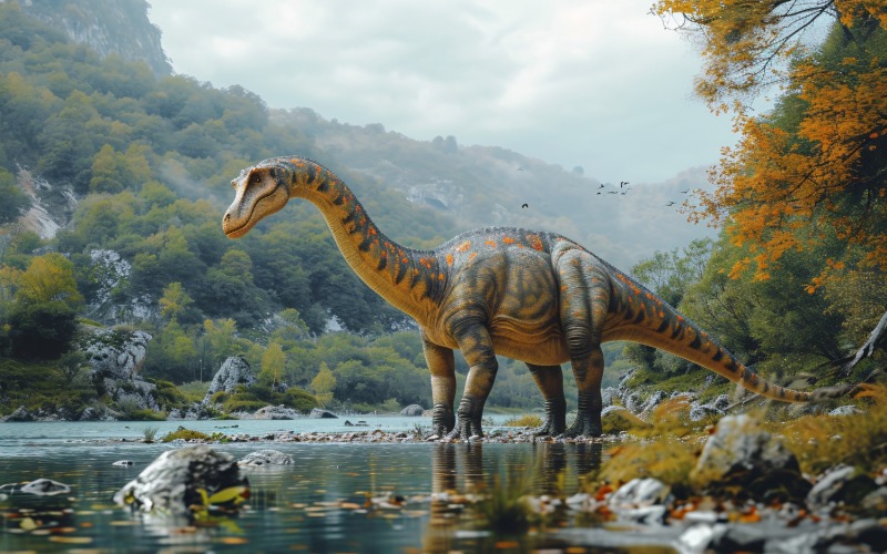 Brachiosaurus Dinosaurie realistisk fotografering 4