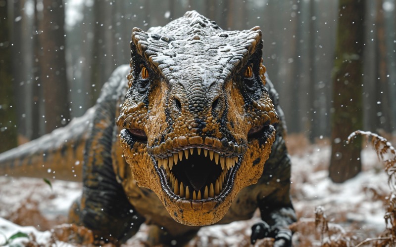 Fotografia realista de dinossauro alossauro 4