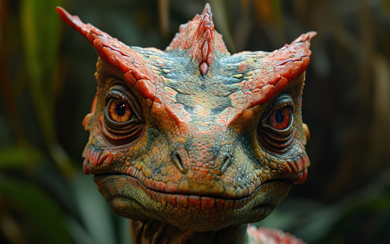 Fotografia realista do dinossauro Dilophosaurus 3