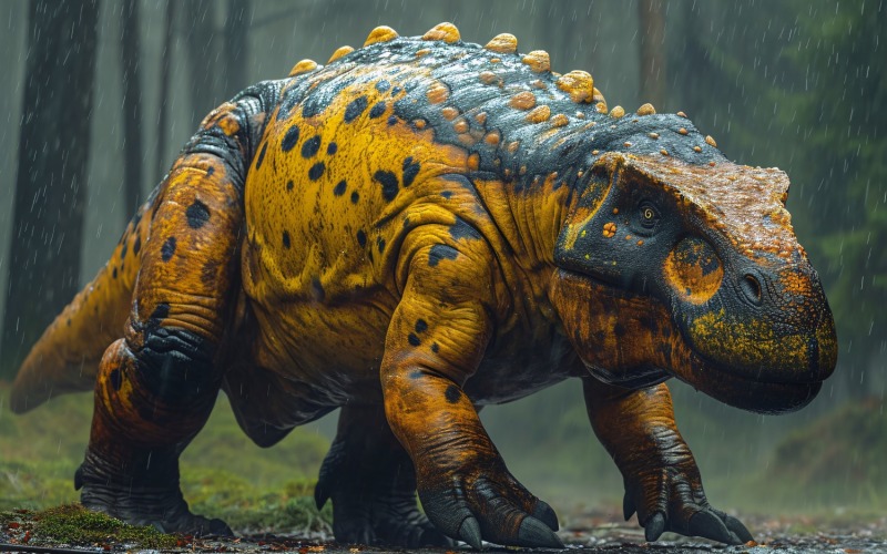 Fotografia realista do dinossauro iguanodon 3