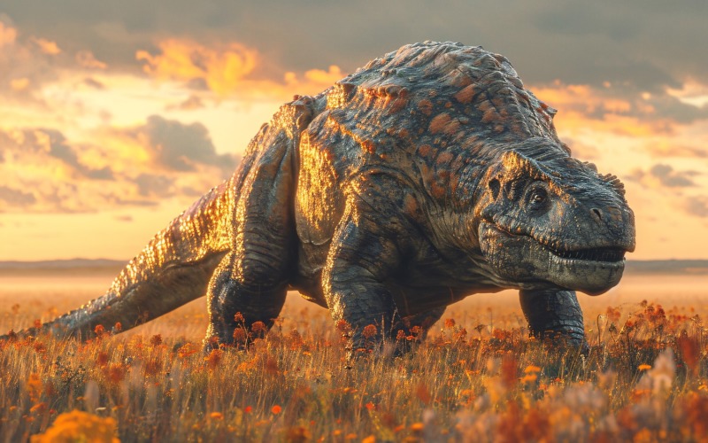 Sauropelta Dinosaur realistic Photography 2