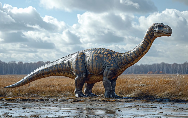 Apatosaurus Dinosaurier realistische Fotografie 2