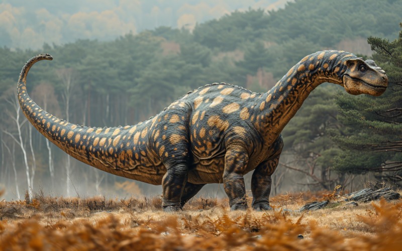 Fotografía realista del dinosaurio Amargasaurus 3