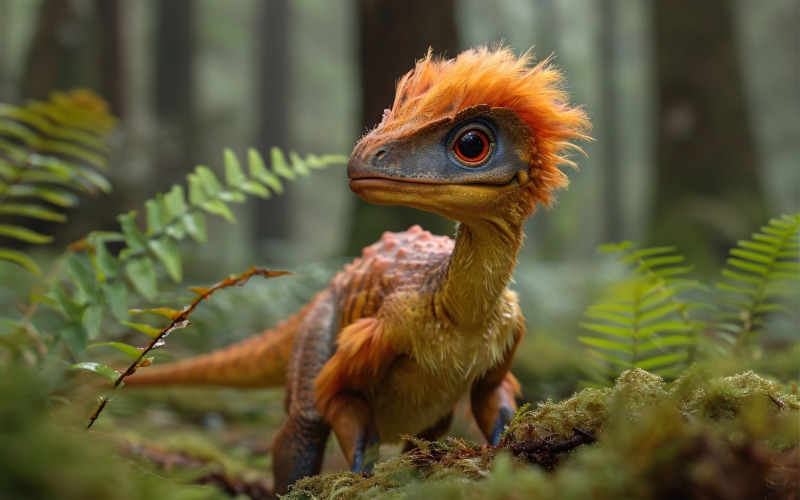 Fotografía realista del dinosaurio Deinonychus 3