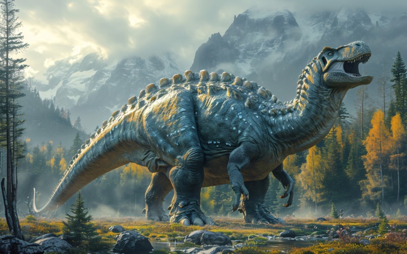 Ouranosaurus Dinosaur realistic Photography 3