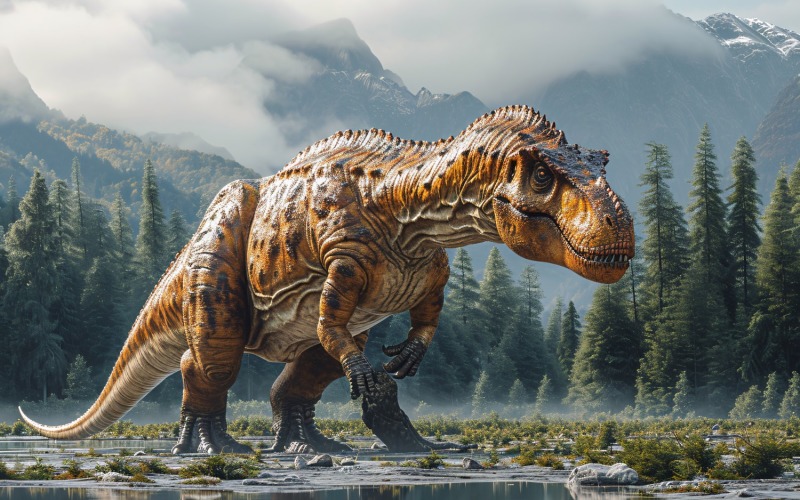 Plateosaurus Dinosaurie realistisk fotografi 2