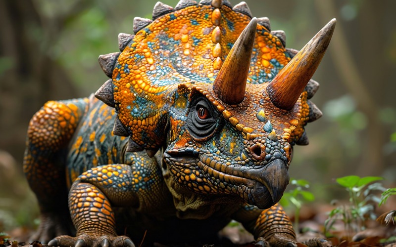 Реалістична фотографія протоцератопса динозавра 3