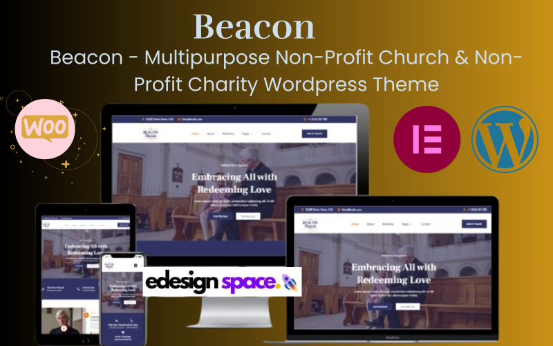Beacon - Multipurpose ideell kyrka & ideell välgörenhet Wordpress-tema