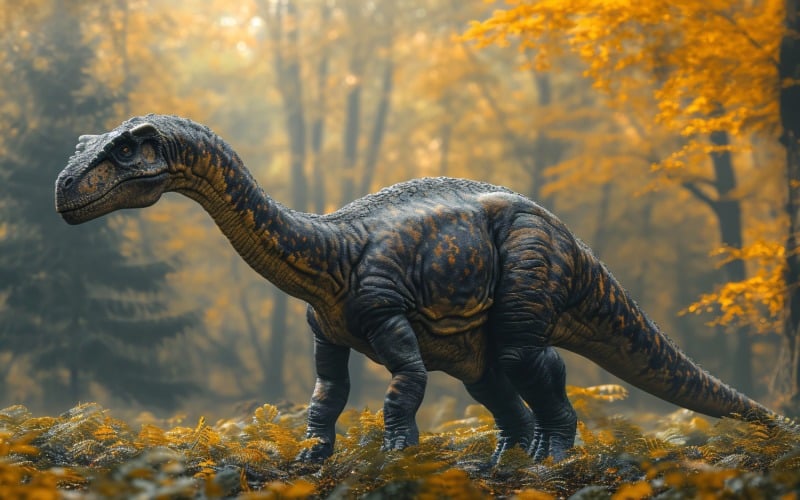 Brontozaur dinozaur realistyczna fotografia 4