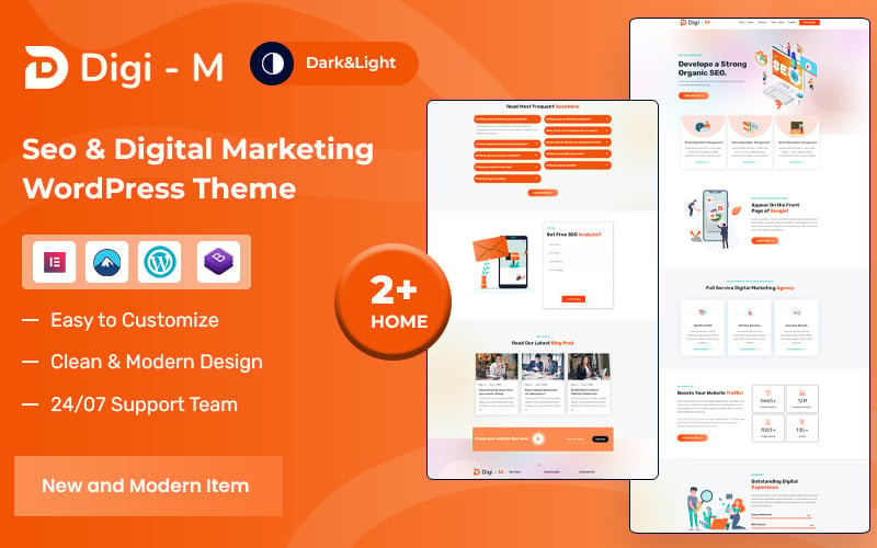 Digim – Thème WordPress pour le marketing numérique et le référencement