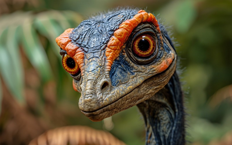 Fotografía realista del dinosaurio Oviraptor 4.