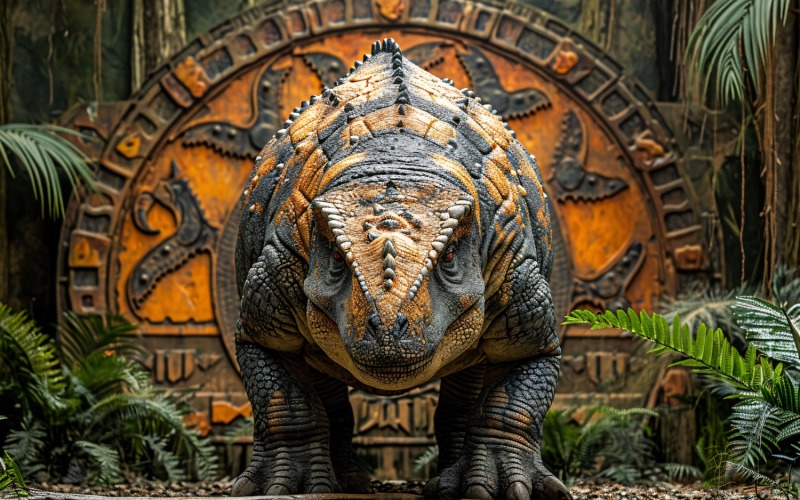 Photographie réaliste de dinosaure Nodosaurus 2