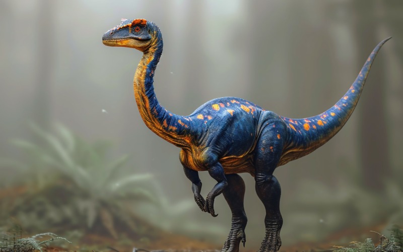 Realistische Fotografie eines Therizinosaurus-Dinosauriers 1.