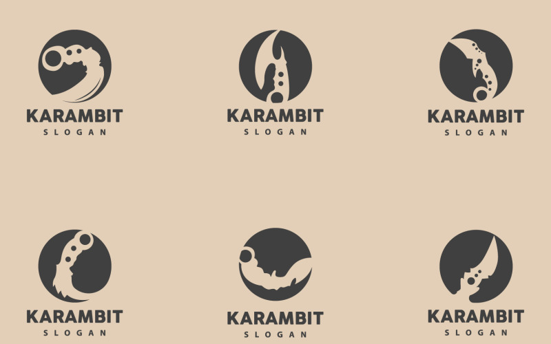Kerambit Logo Arme Outil Vector DesignV9