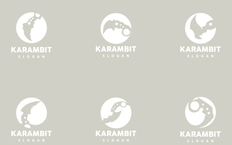 Kerambit Logo Broń Narzędzie Wektor ProjektV10