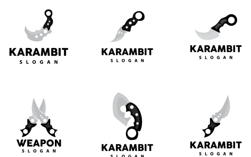 Kerambit Logo Silah Aracı Vektör TasarımıV3