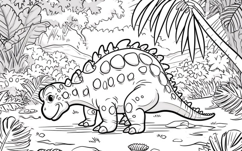 Ankylosaurus Dinosaurier Malvorlagen 4