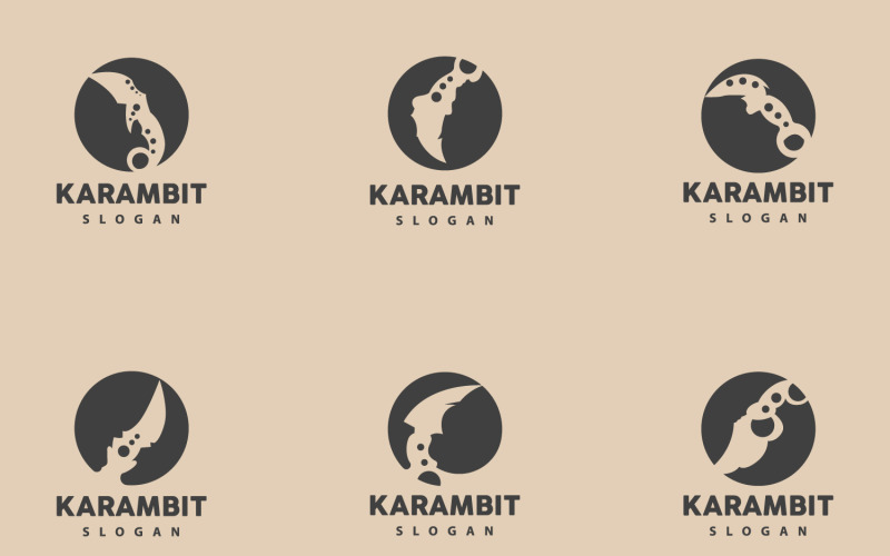Kerambit Logo Arme Outil Vector DesignV11