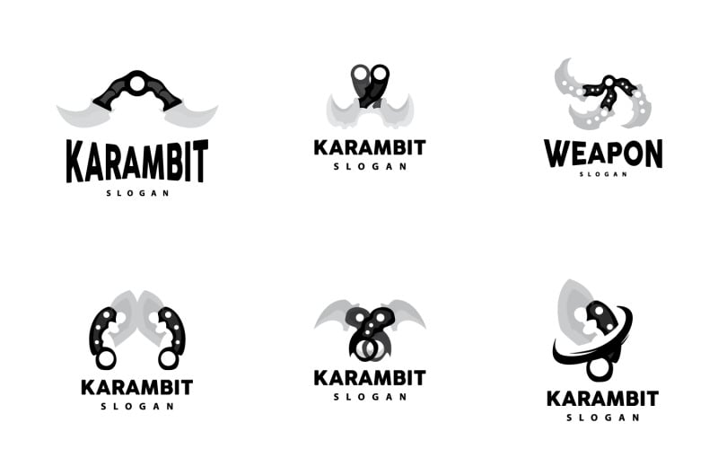 Kerambit Logo Arme Outil Vector DesignV13