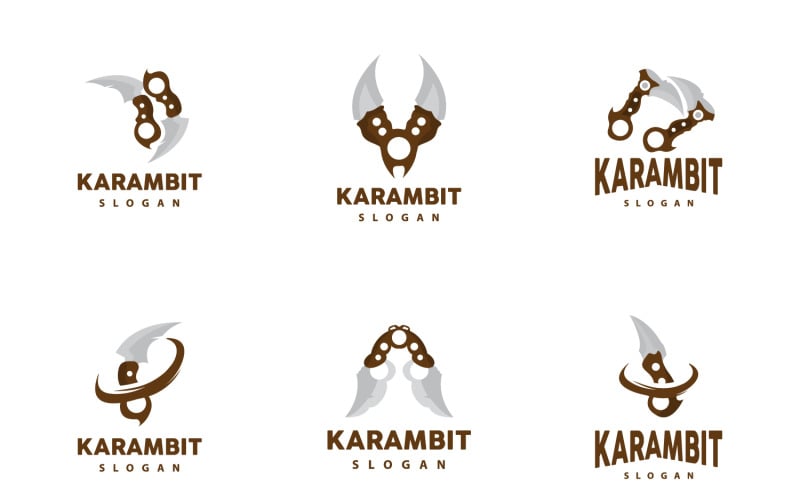 Kerambit Logo Arme Outil Vector DesignV14