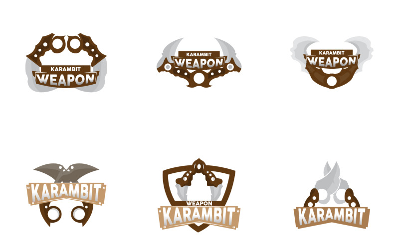 Kerambit Logo Arme Outil Vector DesignV23