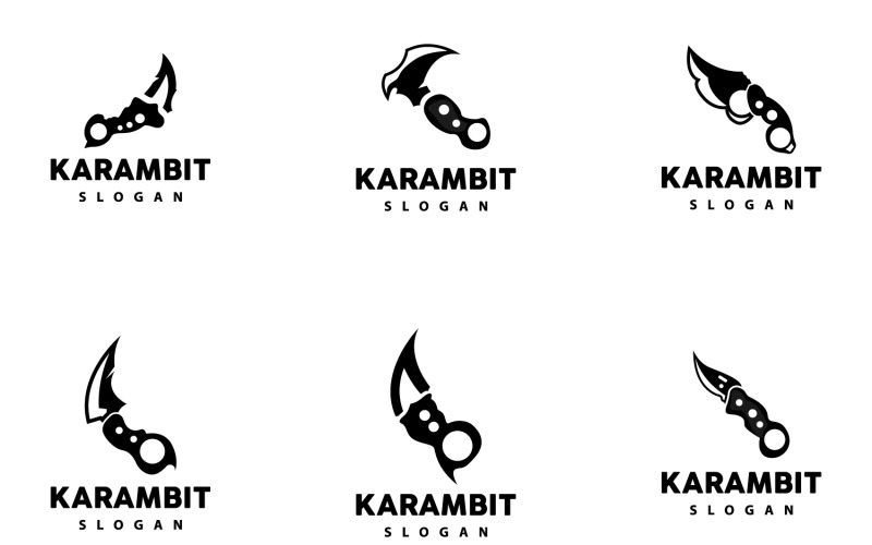 Kerambit Logo wapen gereedschap Vector DesignV18