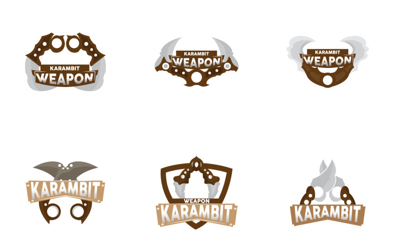 Kerambit Logo Weapon Tool Vector DesignV23