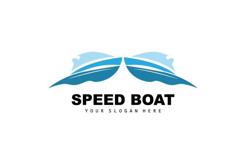 Logo de bateau rapide, conception de voilier de bateauV21