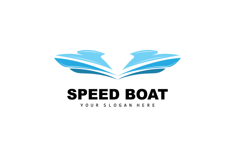 Logo de bateau rapide, conception de voilier de bateauV22