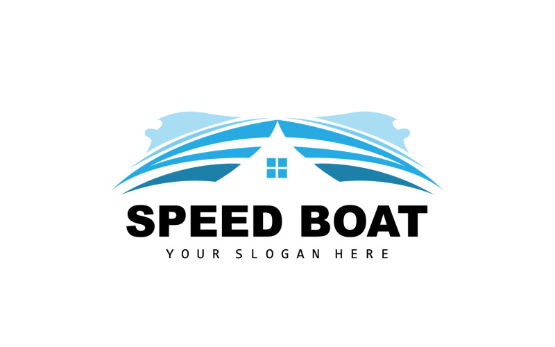 Logo de bateau rapide, conception de voilier de bateauV23