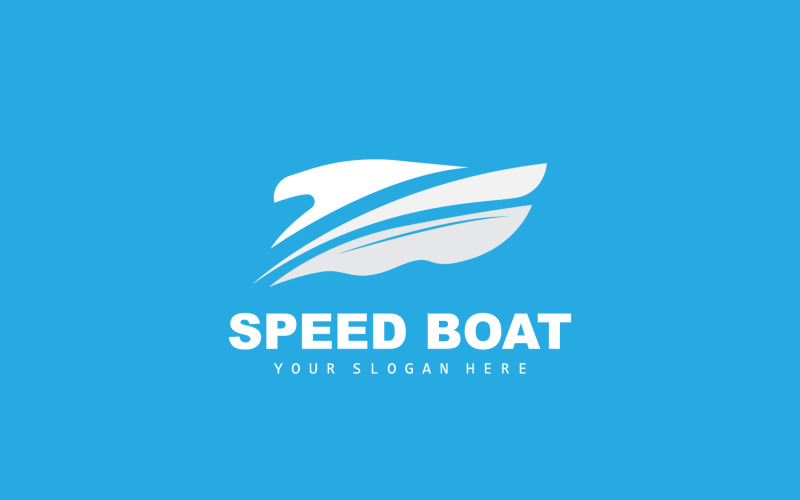 Logo de bateau rapide, conception de voilier de bateauV2