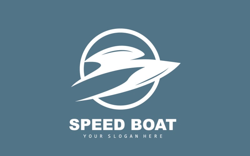 Логотип швидкісного катера. Дизайн корабля. Вітрильник V14