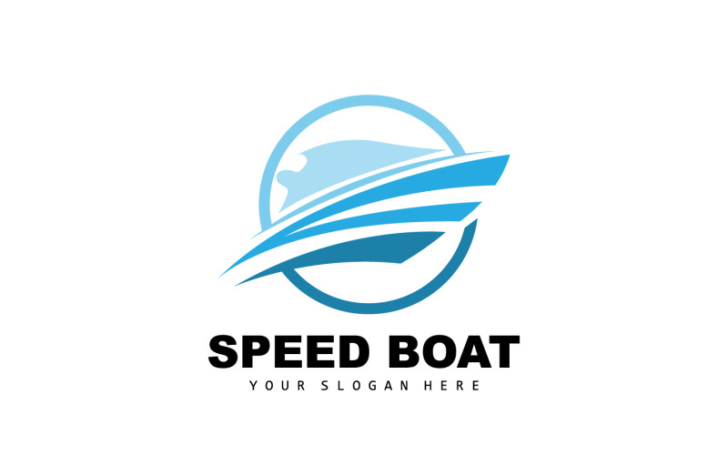 Schnellboot Logo Schiff Segelboot DesignV15