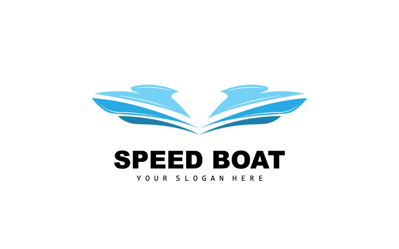 Speed Boat Logó Hajó Vitorlás DesignV22