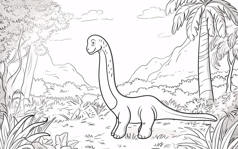 Desenhos de Dinossauro Apatossauro para colorir 2